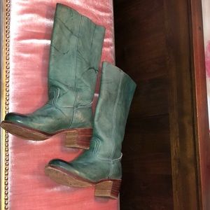 Frye Campus Leather Boot Green Size 7.5 Medium